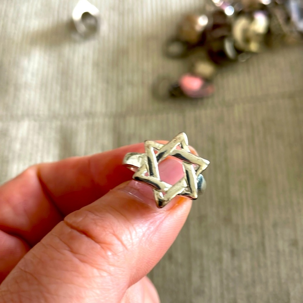 Star of David ring. Sterling silver 925